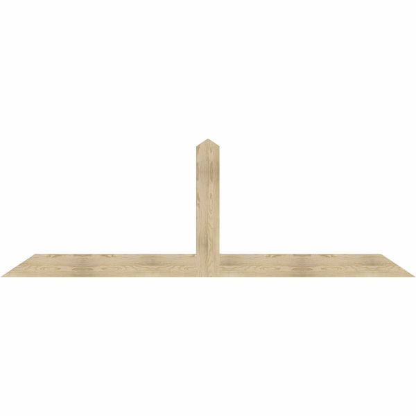 Ekena Millwork Portland Rough Sawn Timber Gable Bracket, Douglas Fir, 108"W x 36"H x 2"D x 6"F, 8/12 Pitch GBW108X36X0206POR00RDF - main